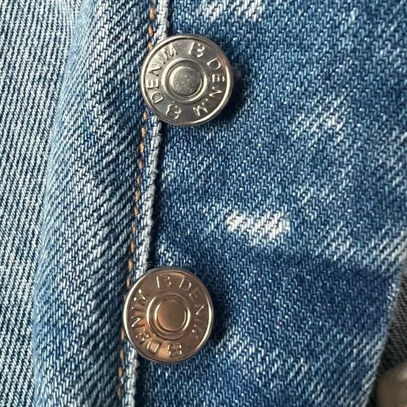 NWT EB Denim High Rise Straight Leg Light Wash Jeans - Picture 7 of 7